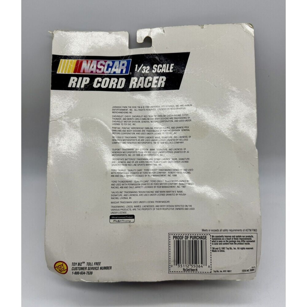 NASCAR Terry Labonte Rip Cord‎ Racer No. 5 Car 1:32nd Scale New See Notes - Picture 2 of 2